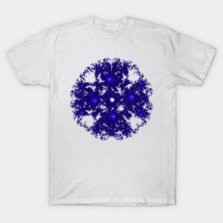 Round Purple Mandelbrot Fractal T-Shirt